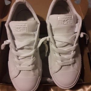 Converse All Star Leather white shoes